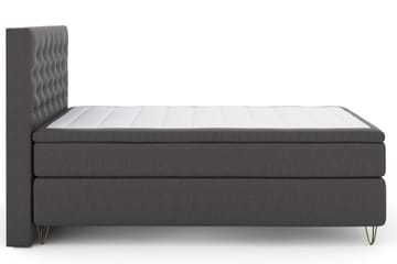 Select No 6 Kontinentalsäng 140x200 Medium Latex/Memory - Mörkgrå/Metall V-Form - Products - Möbler - S äng - Kontinentalsäng