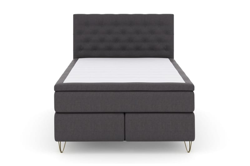 Select No 6 Kontinentalsäng 140x200 Medium Latex/Memory - Mörkgrå/Metall V-Form - Products - Möbler - Säng - Kontinentalsäng