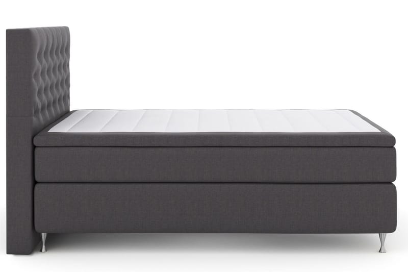 Select No 6 Kontinentalsäng 140x200 Medium Watergel - Mörkgrå/Silver - Products - Möbler - Säng - Kontinentalsäng