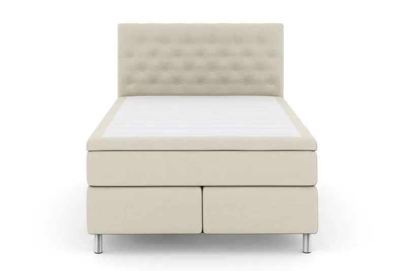 Select No 6 Kontinentalsäng 160x200 Fast/Medium Latex/Memory - Beige/Metall - Products - Möbler - Säng - Kontinentalsäng