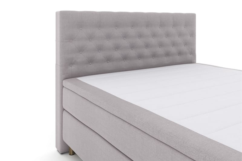 Select No 6 Kontinentalsäng 160x200 Medium Memory/Pocket - Ljusgrå/Koppar - Products - Möbler - Säng - Kontinentalsäng