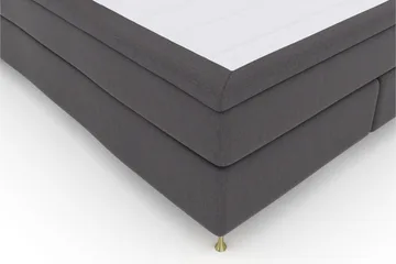 Select No 6 Kontinentalsäng 180x200 Fast Memory/Pocket - Mörkgrå/Guld - Products - Möbler - Säng - Kontinentalsäng