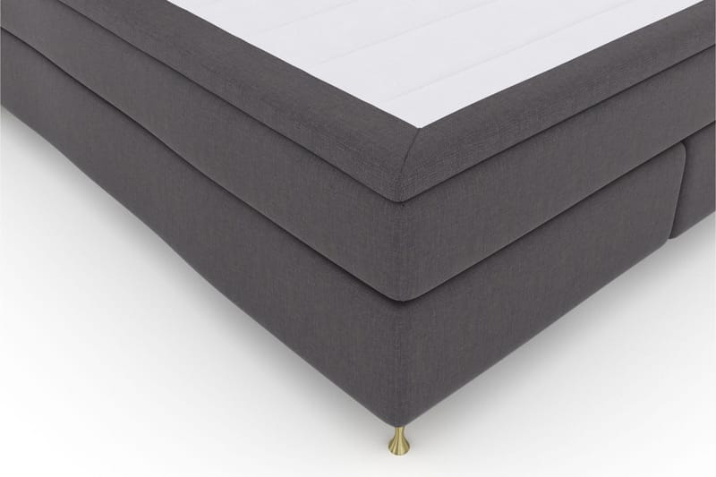 Select No 6 Kontinentalsäng 180x200 Fast Memory/Pocket - Mörkgrå/Guld - Products - Möbler - Säng - Kontinentalsäng