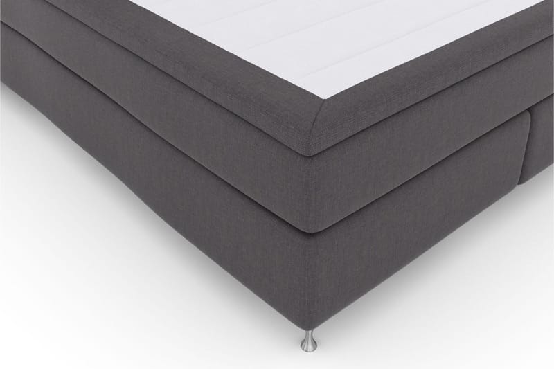 Select No 6 Kontinentalsäng 180x200 Fast Memory/Pocket - Mörkgrå/Silver - Products - Möbler - Säng - Kontinentalsäng