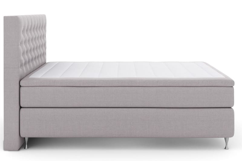 Select No 6 Kontinentalsäng 180x200 Fast Watergel - Ljusgrå/Silver - Products - Möbler - Säng - Kontinentalsäng
