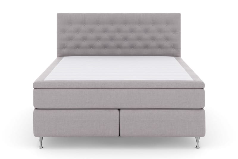 Select No 6 Kontinentalsäng 180x200 Fast Watergel - Ljusgrå/Silver - Products - Möbler - Säng - Kontinentalsäng
