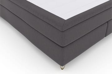 Select No 6 Kontinentalsäng 180x200 Fast Watergel - Mörkgrå/Metall V-Form - Products - Möbler - Säng - Kontinentalsäng