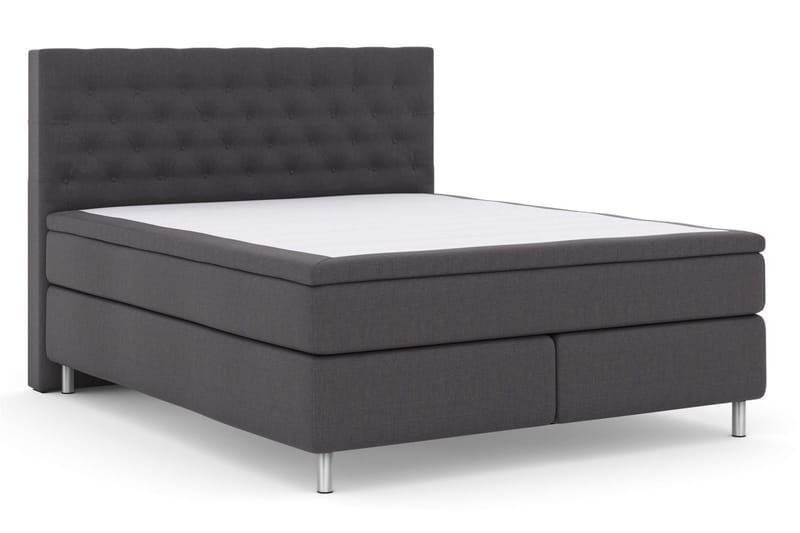 Select No 6 Kontinentalsäng 180x200 Fast Watergel - Mörkgrå/Metall - Products - Möbler - Säng - Kontinentalsäng