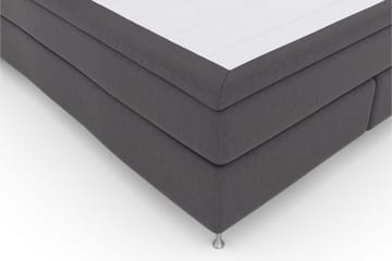 Select No 6 Kontinentalsäng 180x200 Medium Watergel - Mörkgrå/Silver - Products - Möbler - Säng - Kontinentalsäng