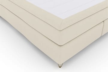 Select No 6 Kontinentalsäng 210x210 Fast/Medium Watergel - Beige/Metall V-Form - Products - Möbler - Säng - Kontinentalsäng