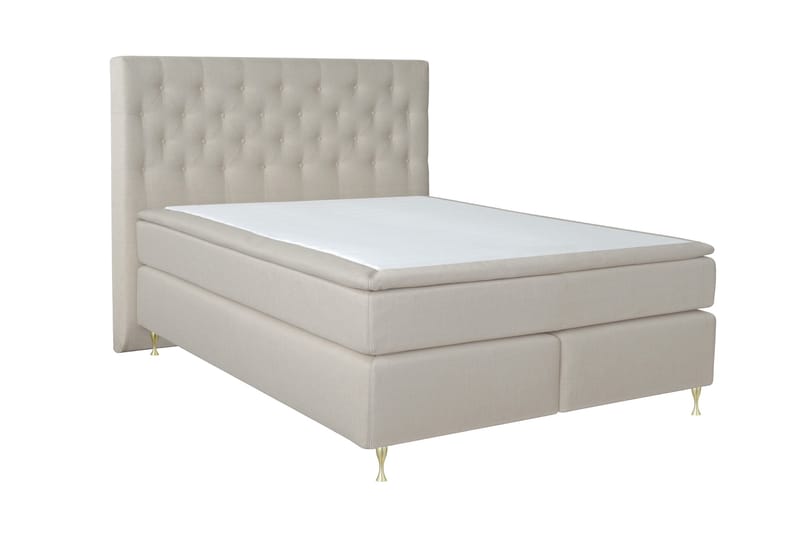 Select No 6 Kontinentalsäng 210x210 F/M Memory/Pocket - Beige/Guld - Products - Möbler - Säng - Kontinentalsäng