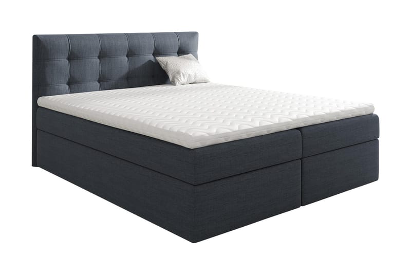 Skaftå Kontinentalsäng 140x200 - Svart/Grå/Vit - Products - Möbler - Säng - Säng med förvaring