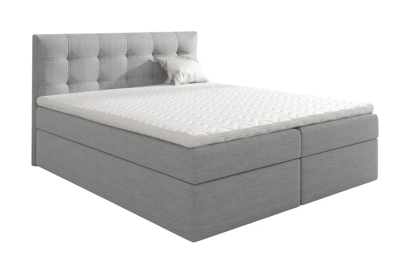 Skaftå Kontinentalsäng 180x200 Svart/Grå/Vit - Svart/Grå/Vit - Products - Möbler - Säng - Säng med förvaring