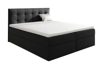 Skaftå Kontinentalsäng 200x200 cm - Svart/Vit - Products - Möbler - Säng - Säng med förvaring