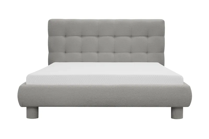 Teddy Komplett Sängpaket Sängram med Madrass 120x200 cm - Grå - Products - Möbler - Säng - Komplett sängpaket