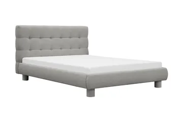 Teddy Komplett Sängpaket Sängram med Madrass 120x200 cm - Grå - Products - Möbler - Säng - Komplett sängpaket