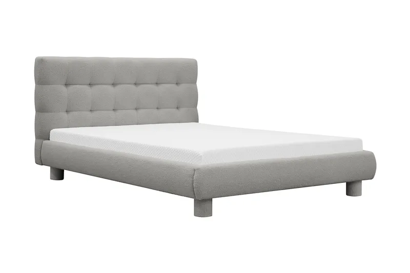 Teddy Komplett Sängpaket Sängram med Madrass 120x200 cm - Grå - Products - Möbler - Säng - Komplett sängpaket