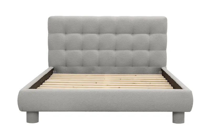 Teddy Komplett Sängpaket Sängram med Madrass 120x200 cm - Grå - Products - Möbler - Säng - Komplett sängpaket