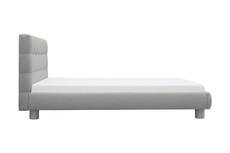 Teddy Komplett Sängpaket Sängram med Madrass 140x200 cm - Grå - Products - Möbler - Säng - Komplett sängpaket