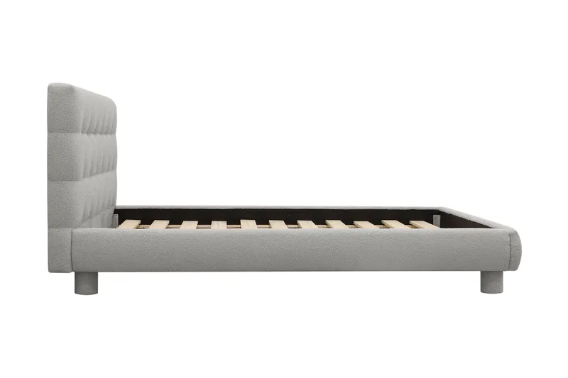 Teddy Komplett Sängpaket Sängram med Madrass 140x200 cm - Grå - Products - Möbler - Säng - Komplett sängpaket