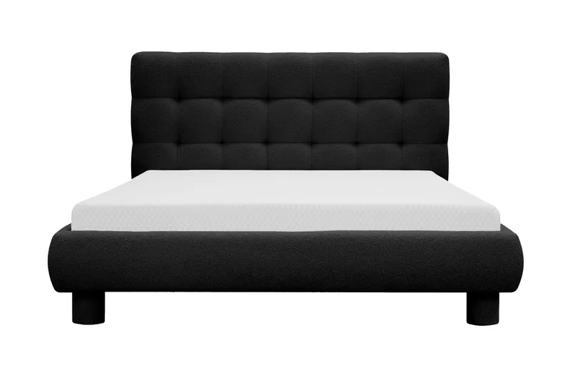 Teddy Komplett Sängpaket Sängram med Madrass 140x200 cm - Svart - Products - Möbler - Säng - Komplett sängpaket