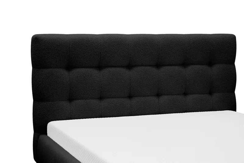 Teddy Komplett Sängpaket Sängram med Madrass 140x200 cm - Svart - Products - Möbler - Säng - Komplett sängpaket