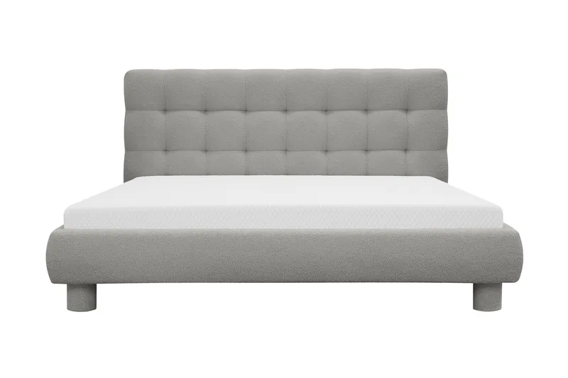Teddy Komplett Sängpaket Sängram med Madrass 160x200 cm - Grå - Products - Möbler - Säng - Komplett sängpaket
