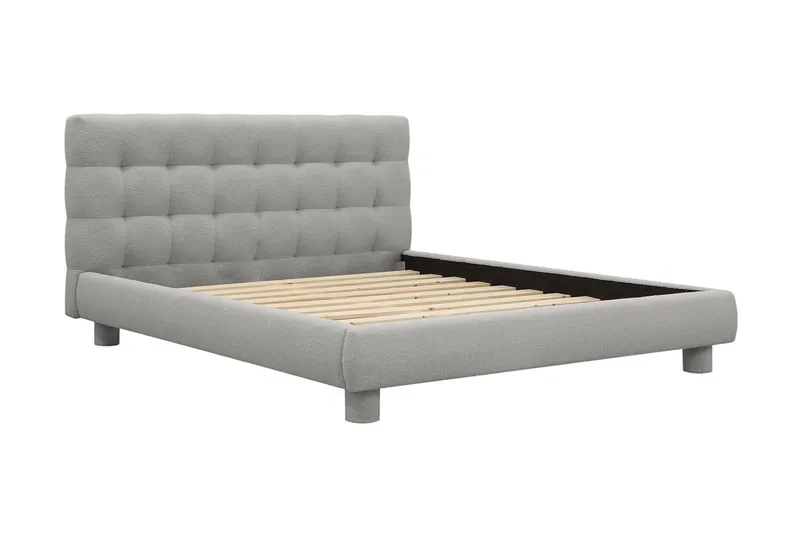 Teddy Komplett Sängpaket Sängram med Madrass 160x200 cm - Grå - Products - Möbler - Säng - Komplett sängpaket