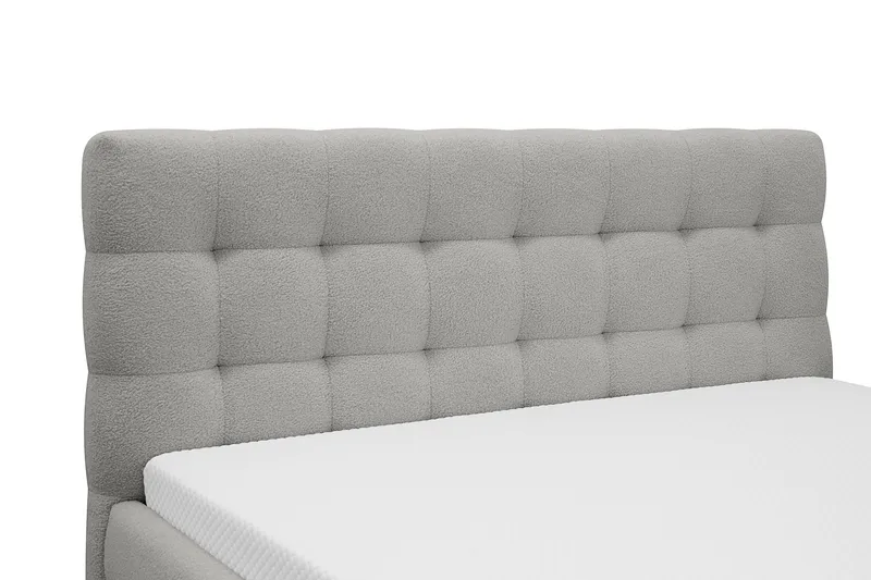Teddy Komplett Sängpaket Sängram med Madrass 160x200 cm - Grå - Products - Möbler - Säng - Komplett sängpaket