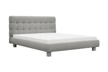 Teddy Komplett Sängpaket Sängram med Madrass 160x200 cm - Grå - Products - Möbler - Säng - Komplett sängpaket