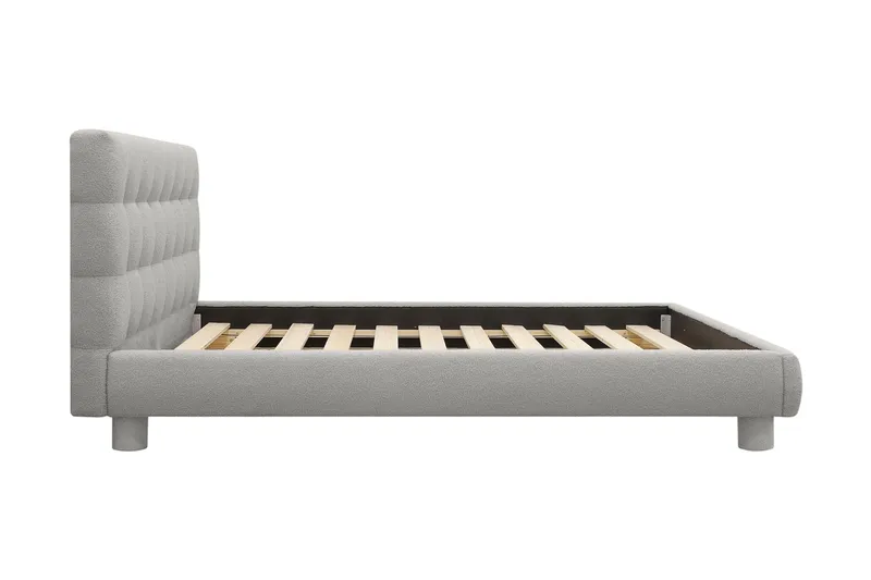 Teddy Komplett Sängpaket Sängram med Madrass 180x200 cm - Grå - Products - Möbler - Säng - Komplett sängpaket