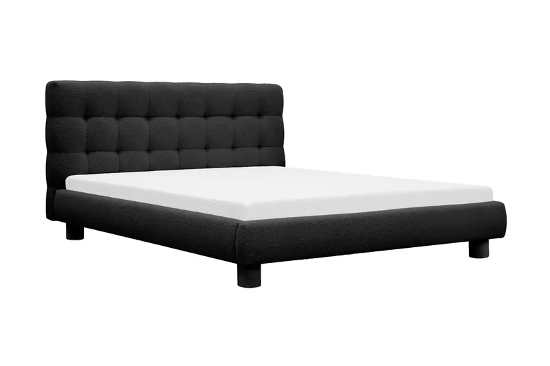 Teddy Komplett Sängpaket Sängram med Madrass 180x200 cm - Svart - Products - Möbler - Säng - Komplett sängpaket