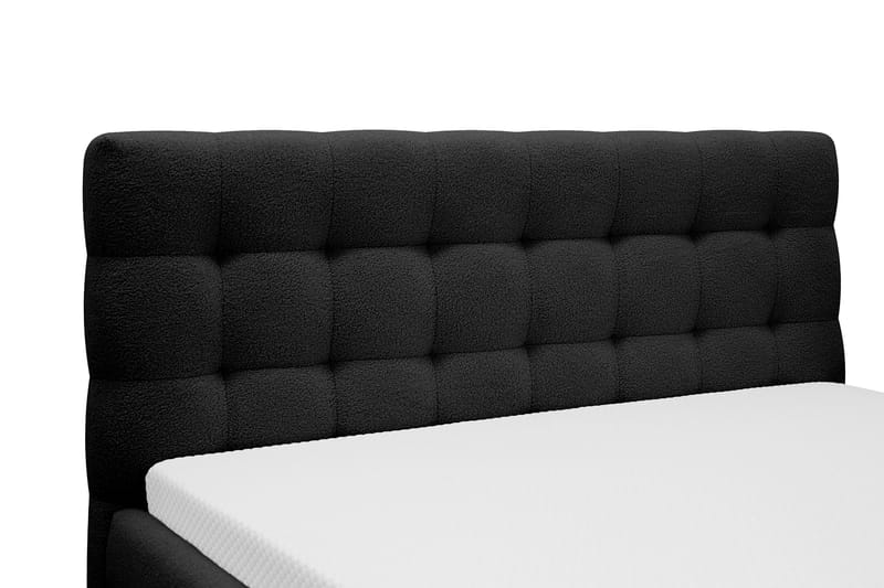 Teddy Komplett Sängpaket Sängram med Madrass 180x200 cm - Svart - Products - Möbler - Säng - Komplett sängpaket