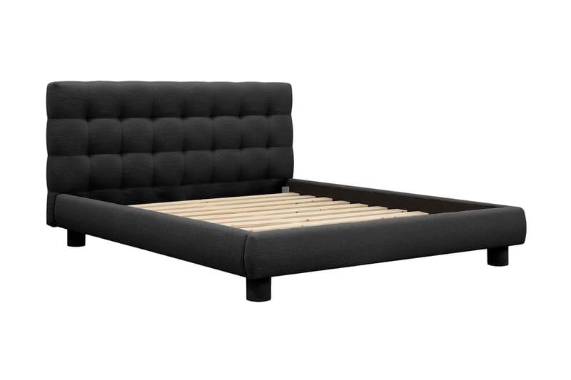 Teddy Komplett Sängpaket Sängram med Madrass 180x200 cm - Svart - Products - Möbler - Säng - Komplett sängpaket