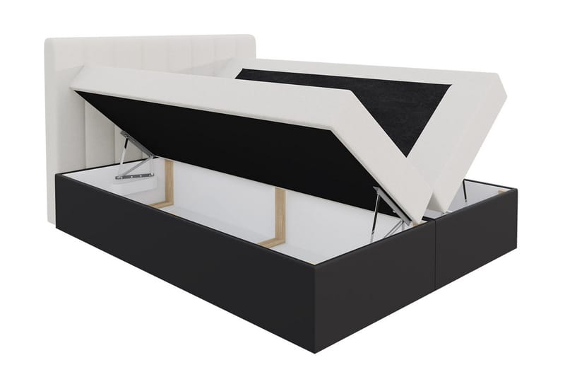 Vasil Kontinentalsäng 120x200 - Svart - Products - Möbler - Säng - Säng med förvaring