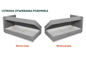 Veyran Sängpaket Kontinentalsäng med Förvaring 120x200 cm - Beige - Products - Möbler - Säng - Komplett sängpaket