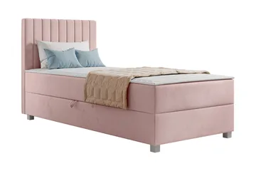 Veyran Sängpaket Kontinentalsäng med Förvaring 90x200 cm - Rosa - Products - Möbler - Säng - Komplett sängpaket