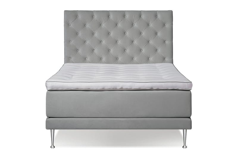 VICTORIA Kontinentalsäng 140 - Ljusgrå - Products - Möbler - Säng - Kontinentalsäng