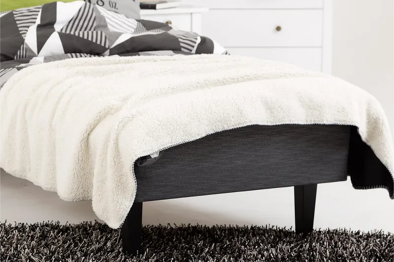 Viken Bas Ramsäng 80x200 cm - Grå/Ek - Products - Möbler - Säng - Enkelsäng