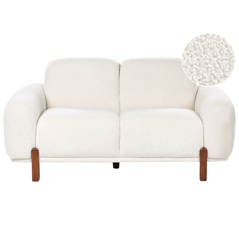 2-sits soffa Odnes i Bouclé, Vit