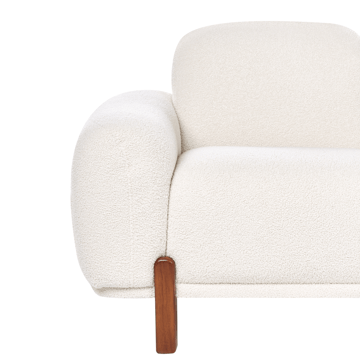 2-sits soffa Odnes i Bouclé - Vit - Products - Möbler - Soffa - 2 sits soffa