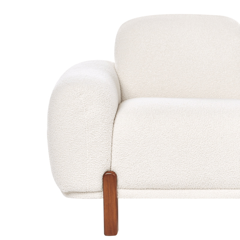 2-sits soffa Odnes i Bouclé - Vit - Products - Möbler - Soffa - 2 sits soffa