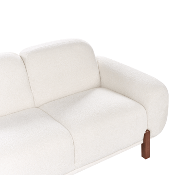 2-sits soffa Odnes i Bouclé - Vit - Products - Möbler - Soffa - 2 sits soffa