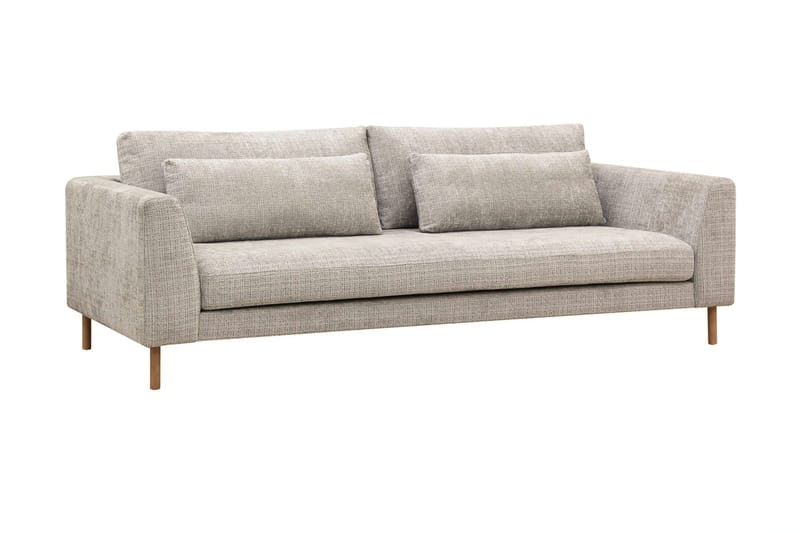 Florenz 3-sits Soffa i Chenille - Grå/Beige - Products - Möbler - Soffa - 3 sits soffa