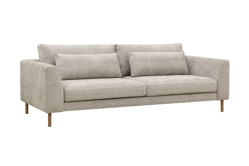 Florenz 3-sits Soffa i Chenille - Grå/Beige - Products - Möbler - Soffa - 3 sits soffa