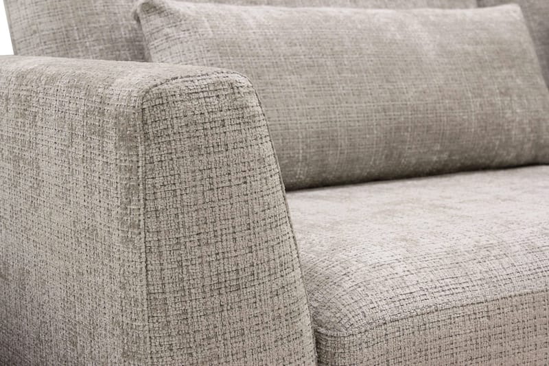 Florenz 3-sits Soffa i Chenille - Grå/Beige - Products - Möbler - Soffa - 3 sits soffa