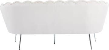 3-sits Soffa Kingsley i Sammet 180 cm - Offwhite - Products - Möbler - Soffa - 3 sits soffa
