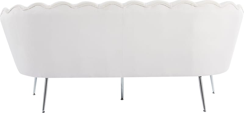 3-sits Soffa Kingsley i Sammet 180 cm - Offwhite - Products - Möbler - Soffa - 3 sits soffa