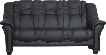 3-sits Soffa Rom - Svart PU - Products - Möbler - Soffa - 3 sits soffa