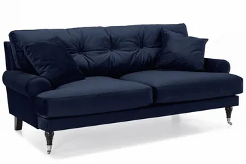 Andrew 2-sits Sammetssoffa - Blå - Products - Möbler - Soffa - 2 sits soffa